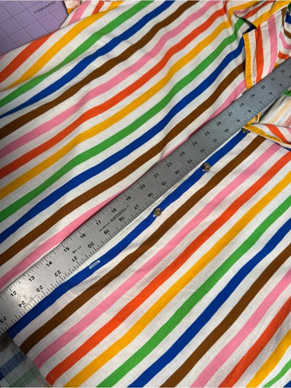 Target PRIDE© Multicolor Vertical Stripe Button-Down Shirt XXL - Picture 4 of 5